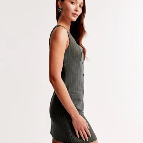 Abercrombie & Fitch Mara Square Neck Mini Dress XS Tall - Picture 5 of 10